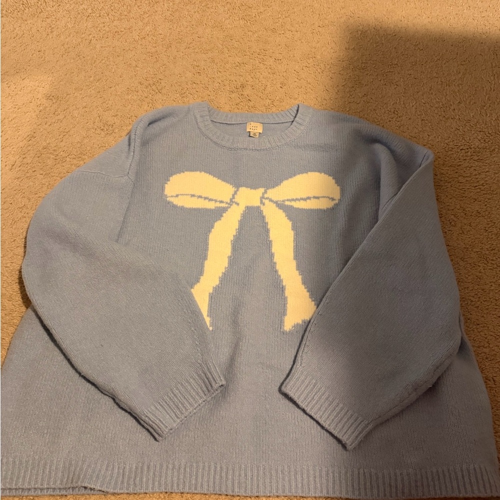 Plus size bow sweater